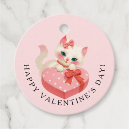 Zwarte Kat Vintage Kat Valentijnsdag Bedankjes Labels