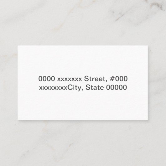  zwarte kat visitekaartje (Achterkant)