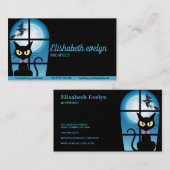 zwarte kat visitekaartje (Voorkant / Achterkant)