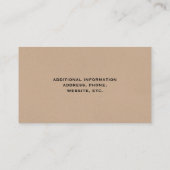 Zwarte kat visitekaartje (Achterkant)