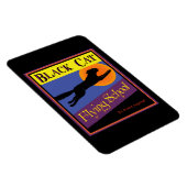 Zwarte Kat Vliegschool Flexi Magnet Magneet (Rechterzijde)