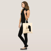 Zwarte Kat Vlinder Vriendschap Tote Bag (Voorkant (model))