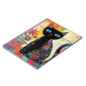 Zwarte Kat Volkskunst Notitieboek (Linkerzijde)