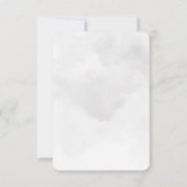 Zwarte Kat voor een Magical Full Moon Wedding RSVP Kaartje (Achterkant)