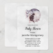 Zwarte Kat voor een Magische Full Moon Shower Kaart (Voorkant / Achterkant)