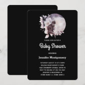 Zwarte Kat voor een Magische Full Moon Shower Kaart (Voorkant / Achterkant)