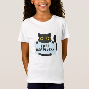 Zwarte Kat & Vrije Gelukzaligheid T-shirt