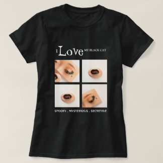 Zwarte Kat Vrouwen T-shirt