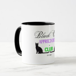 Zwarte Kat Waarderingsclub Speelse Halloween  Mok