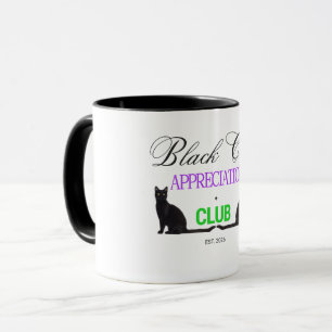 Zwarte Kat Waarderingsclub Speelse Halloween Mok