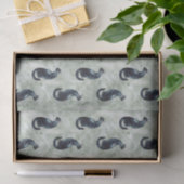 Zwarte kat-Waterverf Tissuepapier (Geschenk)