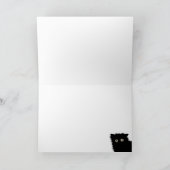 Zwarte Kat Wenskaart Kaart (Binnen)