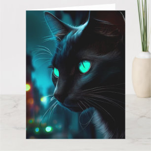 Zwarte Kat wenskaarten Kaart