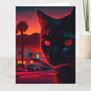 Zwarte Kat wenskaarten Kaart