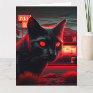 Zwarte Kat wenskaarten Kaart