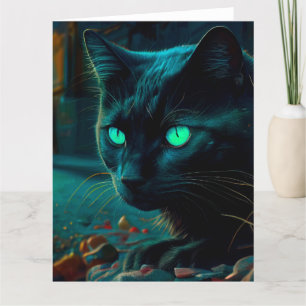 Zwarte Kat wenskaarten Kaart