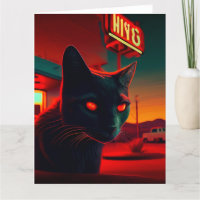 Zwarte Kat wenskaarten