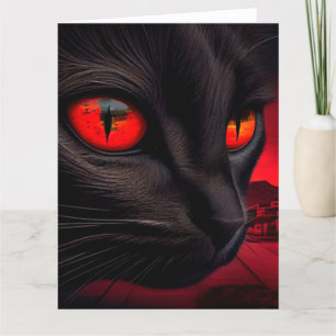 Zwarte Kat wenskaarten Kaart