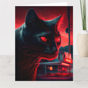 Zwarte Kat wenskaarten Kaart