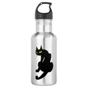 ZWARTE KAT wit Waterfles