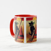 zwarte kat, Witch's kamer en Pet Mok (Voorkant links)