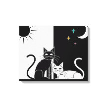 Zwarte kat, witte kat