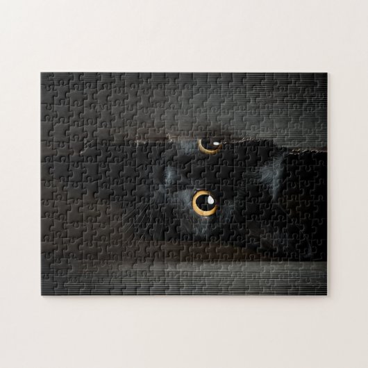 Zwarte kat Zeer moeilijk Onmogelijk Puzzel Legpuzzel (Horizontaal)