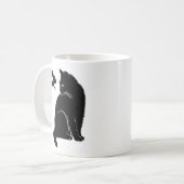 Zwarte Kat Zegt Nee – Grappige Kat Moeder Koffiemok (Voorkant links)