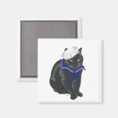 Zwarte Kat Zeiler Magneet (Voorkant / Achterkant)