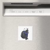 Zwarte Kat Zeiler Magneet (Insitu (Vaatwasser))