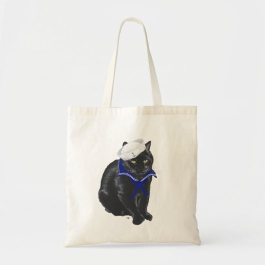 Zwarte Kat Zeiler Tote Bag (Voorkant)
