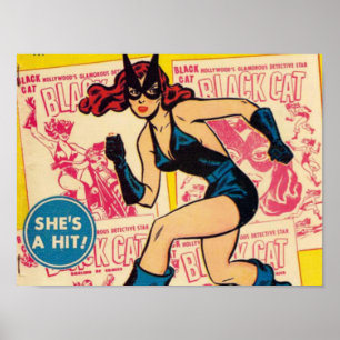 Zwarte Kat, zij is een succes Poster