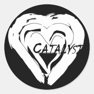 Zwarte katalysator sticker
