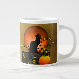 Zwarte Kater Thanksgiving Grote Koffiekop