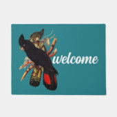  zwarte katkatoeno | Elizabeth Gould 1800 Deurmat (Voorkant)