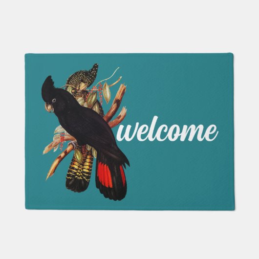  zwarte katkatoeno | Elizabeth Gould 1800 Deurmat (Voorkant)