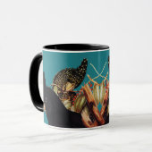  zwarte katkatoeno | Elizabeth Gould 1800 Mok (Voorkant links)