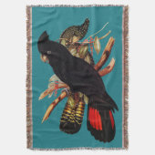  zwarte katkatoeno | Elizabeth Gould 1800 Pos Deken (Voorkant Verticaal)