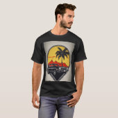 zwarte katoen t shirt (Voorkant volledig)