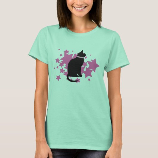 Zwarte katroze sterren t-shirt (Voorkant)