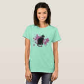 Zwarte katroze sterren t-shirt (Voorkant volledig)