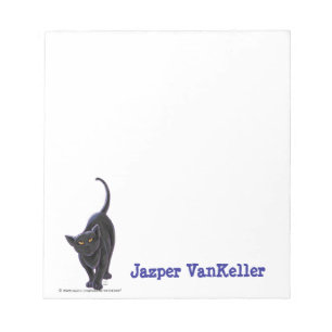 Zwarte kattebakkerij notitieblok