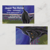 Zwarte kattebakkerij visitekaartje (Voorkant / Achterkant)