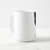 Zwarte kattebeker Koffievormgroene ogen Mok (Voorkant links)