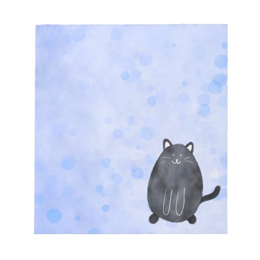 Zwarte katteblok notitieblok (Voorkant)