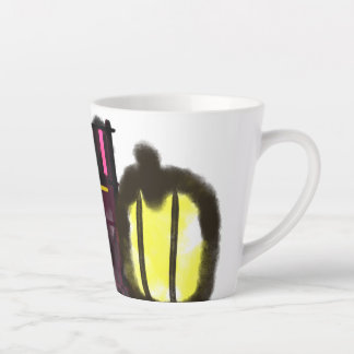 zwarte kattebrij latte mok