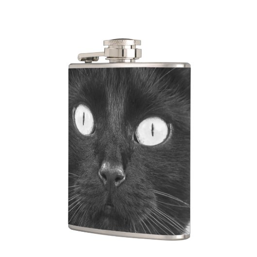 Zwarte kattekant - kolf heupfles (Links)