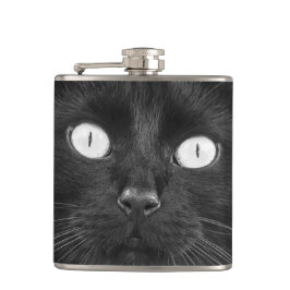 Zwarte kattekant - kolf heupfles