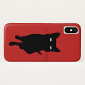 Zwarte kattekatje Case-Mate iPhone case (Achterkant (horizontaal))