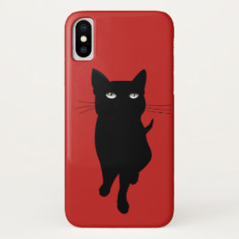 Zwarte kattekatje Case-Mate iPhone case